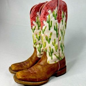 Ariat Desert Cactus Western Women’s Boots Sz 8.5 Pre-Owned